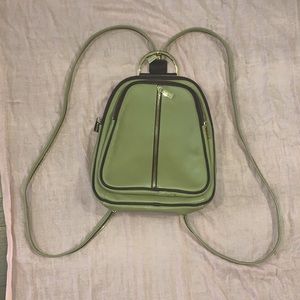 Valentina Ring Handle Convertible Backpack Genuine Leather Made in Italy